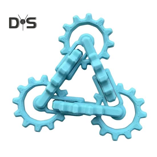 

Infinity Gear Fidget Toy Снятие стресса и беспокойства Внимание Фокусировка Вращение Скручивание Переворачивание Детский Подростковый Взрослых Портативный Дорожный Сенсорный Прибор Настольный небесно-голубой