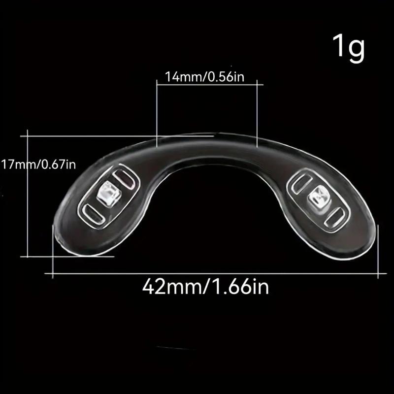 One-piece U-shaped Nose Glasses One-piece Anti-slip Silicone Children's Anti-pressure Screw Universal Nose Glasses Accessories