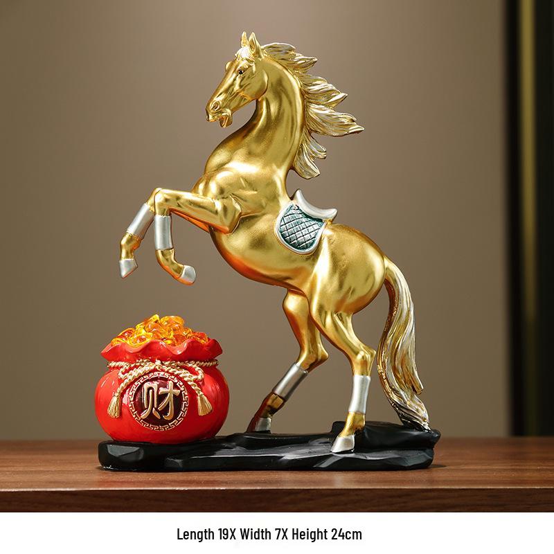 Immediate Wealth Fortune Tree Ornament - New Animal Resin Decoration