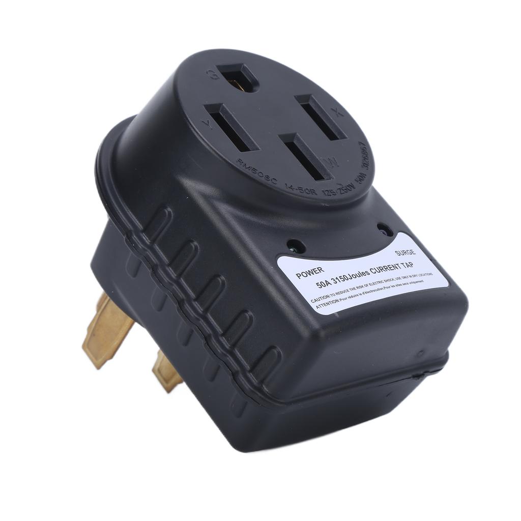 125 250V RV Surge Protector 50A Male To 50A Female Adapter Plug 3150J with LED Indicator for Travel Trailers Campers