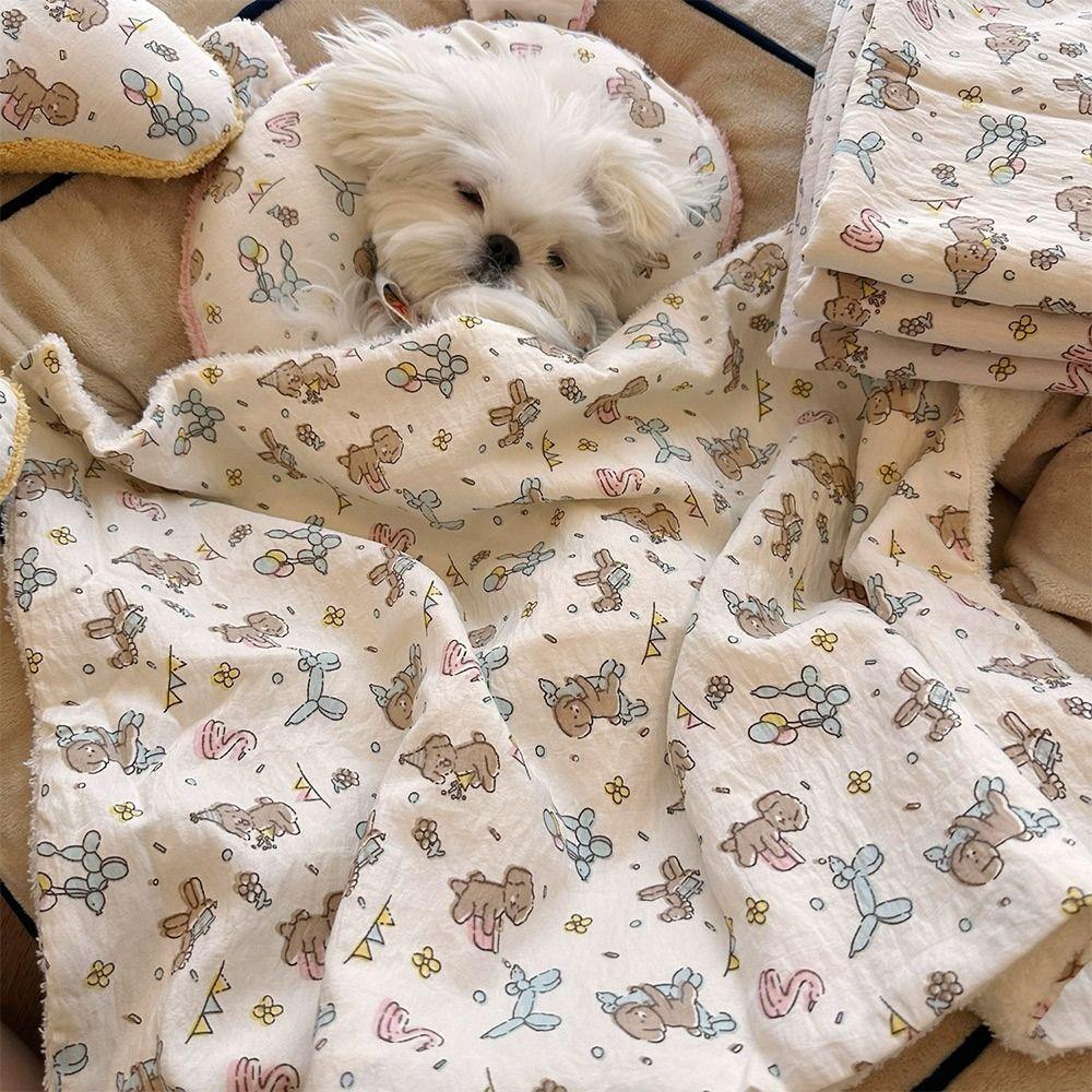 Dog/Cat Pet Bed Blanket Cozy Soft Pet Cushion Spring Autumn Warm Breathable Pet Mat French Bulldog Chihuahua Supplies