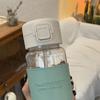 500ml Portable Water Bottle With Straw Creative Cute Leak-proof Plastic Drinking Bottle Milk Coffee Tea Juice Cup Drinkware