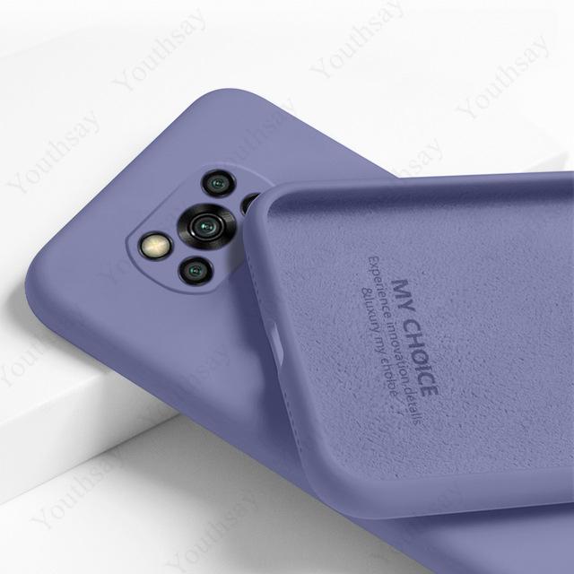 Für Xiaomi Poco X3 Pro Hülle für Xiaomi Poco X3 Pro NFC Abdeckung Flüssigsilikonhülle für Poco X3 Pro