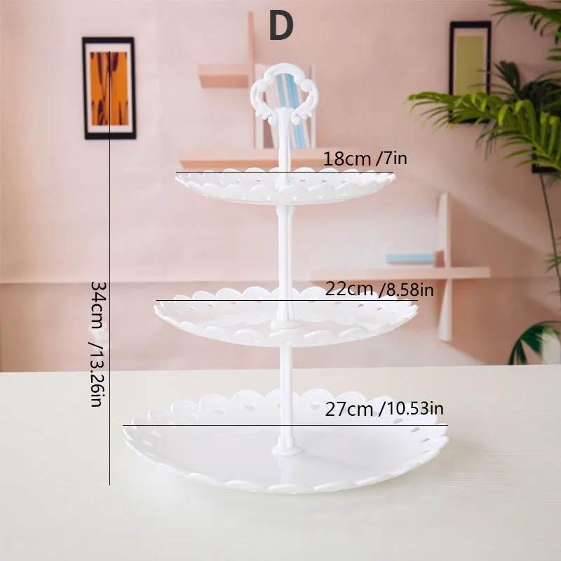Cake Stand Birthday Cake Stand Display Cupcake Stand Snack Fruit Plate Wedding Party Tray Dessert Table Decorate Kitchen Tools