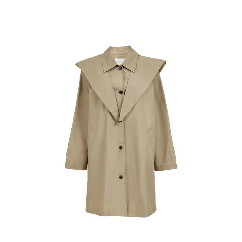 VEROMODA Women's 2025 Fall Cotton Detachable Hood Jacket