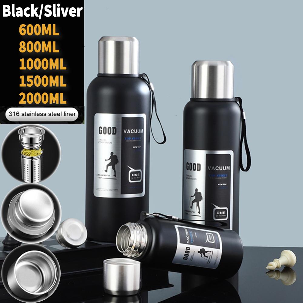 Large Capacity Cold Thermal Thermos Stainless Steel Insulated Tea Coffee Travel Mug For Outdoor Sports Vacuum Thermo Bottle