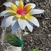 Metal Blomsterhavepæl Vejrbestandig Udendørs Have Græsplæne Terrasse Sti Realistisk Jern Blomsterpæl Dekoration Ornament