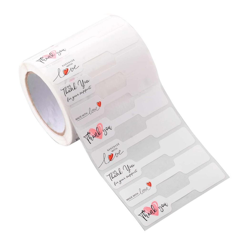 Sett med 500 Armbånd Klistremerke Hengelapper Elegante Papir Smykkeetiketter for Halskjede Øredobb og Identifikasjonsetikettering