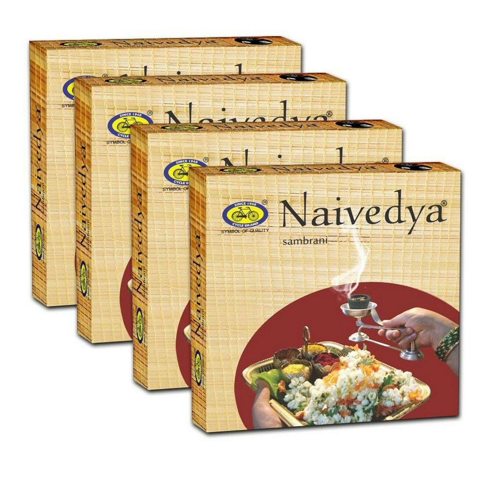

Naivedya Sambrani Dhoopam Benzoin Fragrance Pack Of 4 SK1185