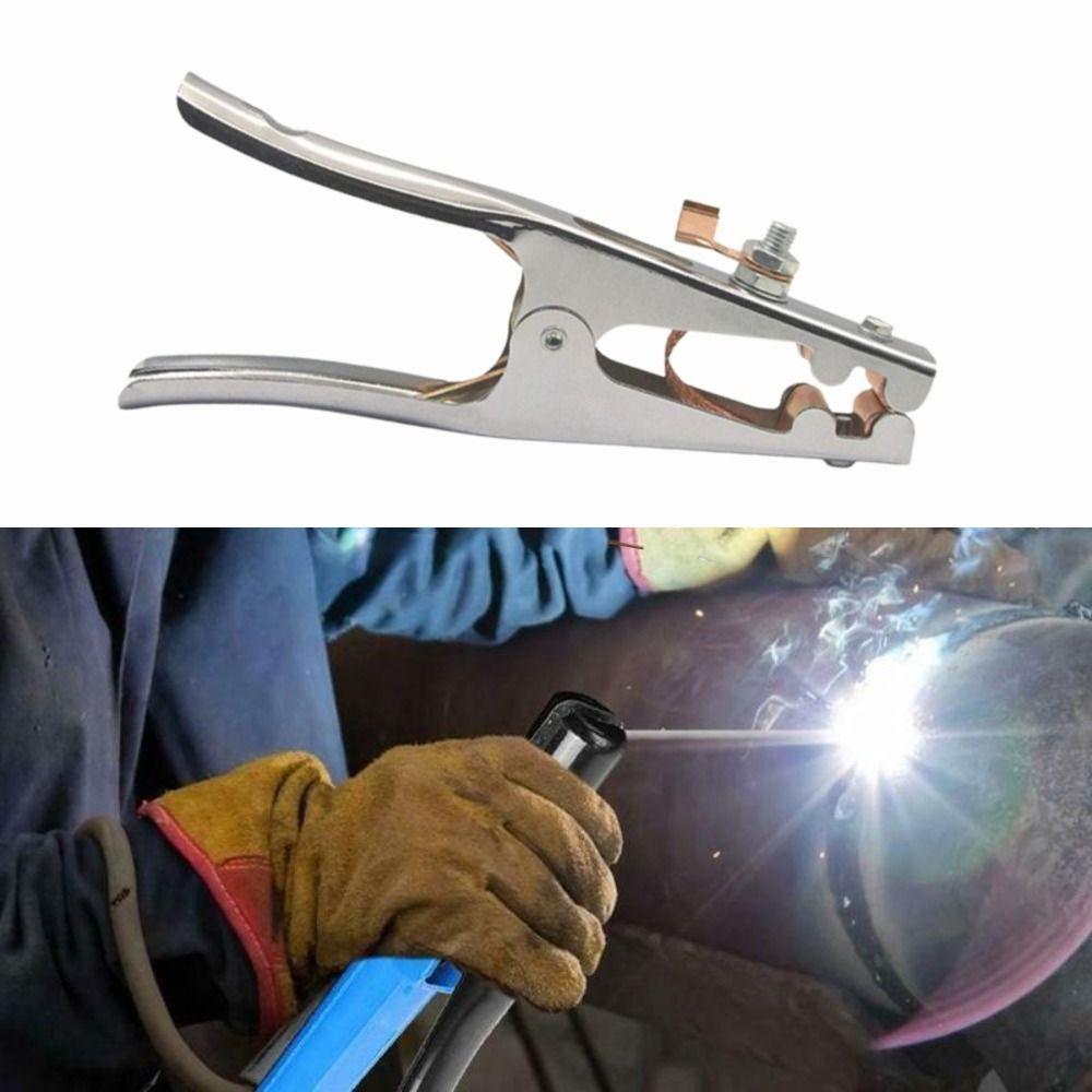 300A 500 A 800A 1000A Ground Cable Clip Copper Electrode Holder Tool Welding
