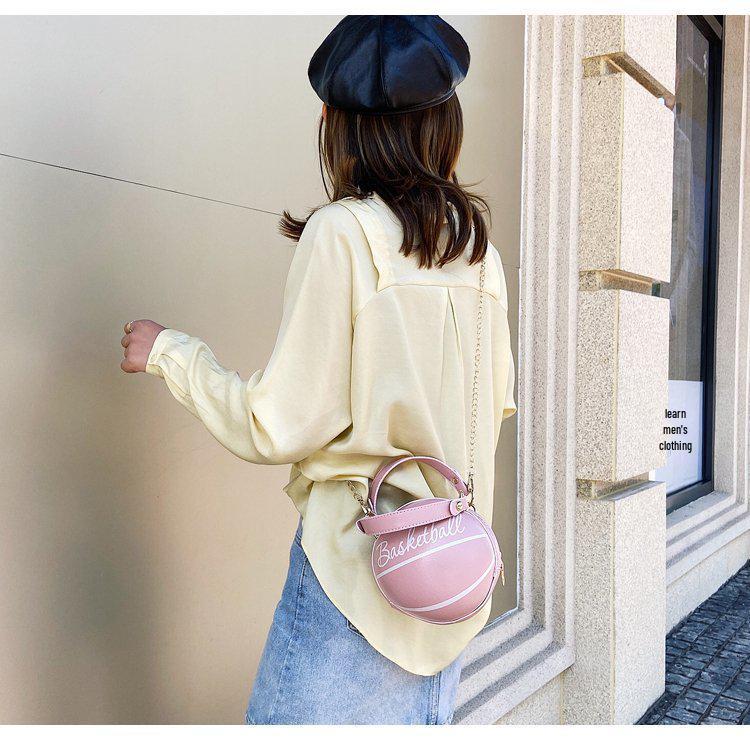 2024 Trendy Women's Basketball Handbag - European & American Style, Shoulder & Crossbody Bag.