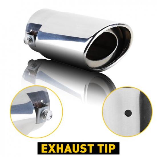 

For Honda Accord Civic Chrome Exhaust Pipe Tip Tail Muffler Stainless Steel | Silver | Rear | AUXITO | Aftermarket Branded EXV