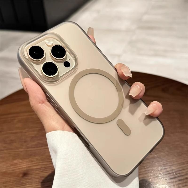 Applicable To Apple 17 Magnetic Phone Case Ice Fog PC Ultra Thin Matte Iphone16 Skin Feeling 15 Fall Protection Case 14