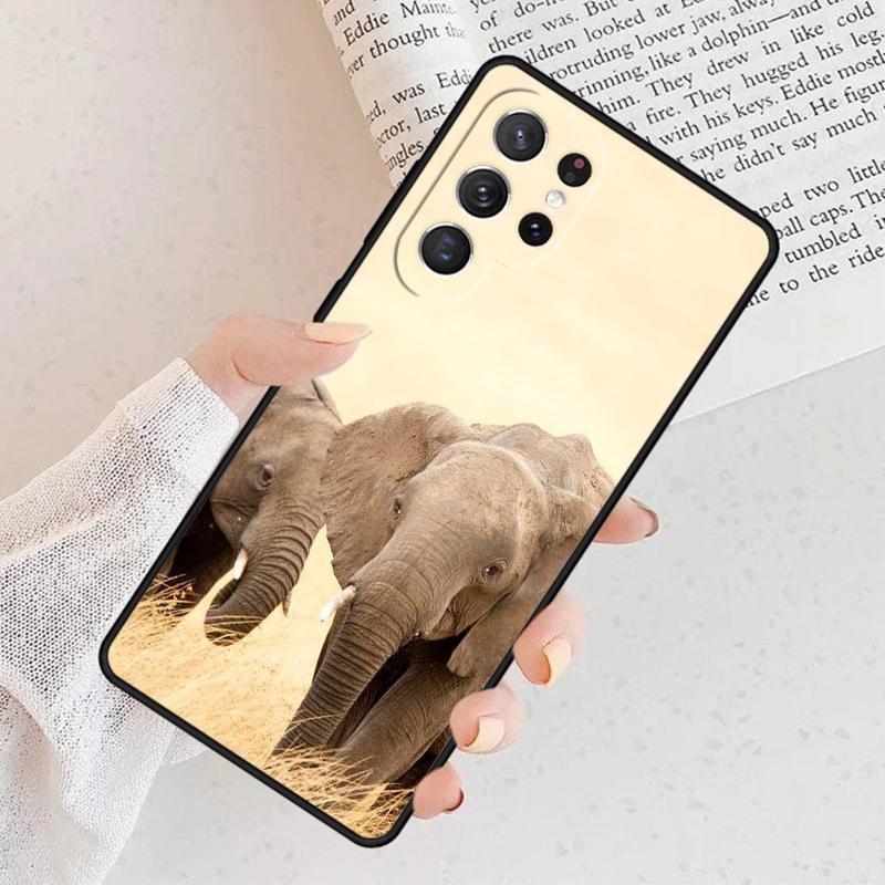 Elephant Baby Nature Phone Case For Samsung Galaxy S25 S23 S30 S8 S21 S20 FE S24 S22 Note 10 20 S8 Plus Lite Ultra