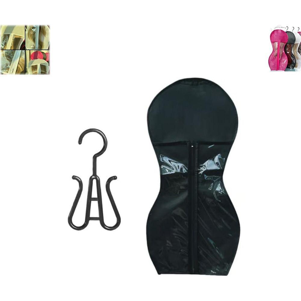 With Hanger Wig Bag Hair Extensions Storage Bag  for Virgin Hair Weft Clip In Hair Extension