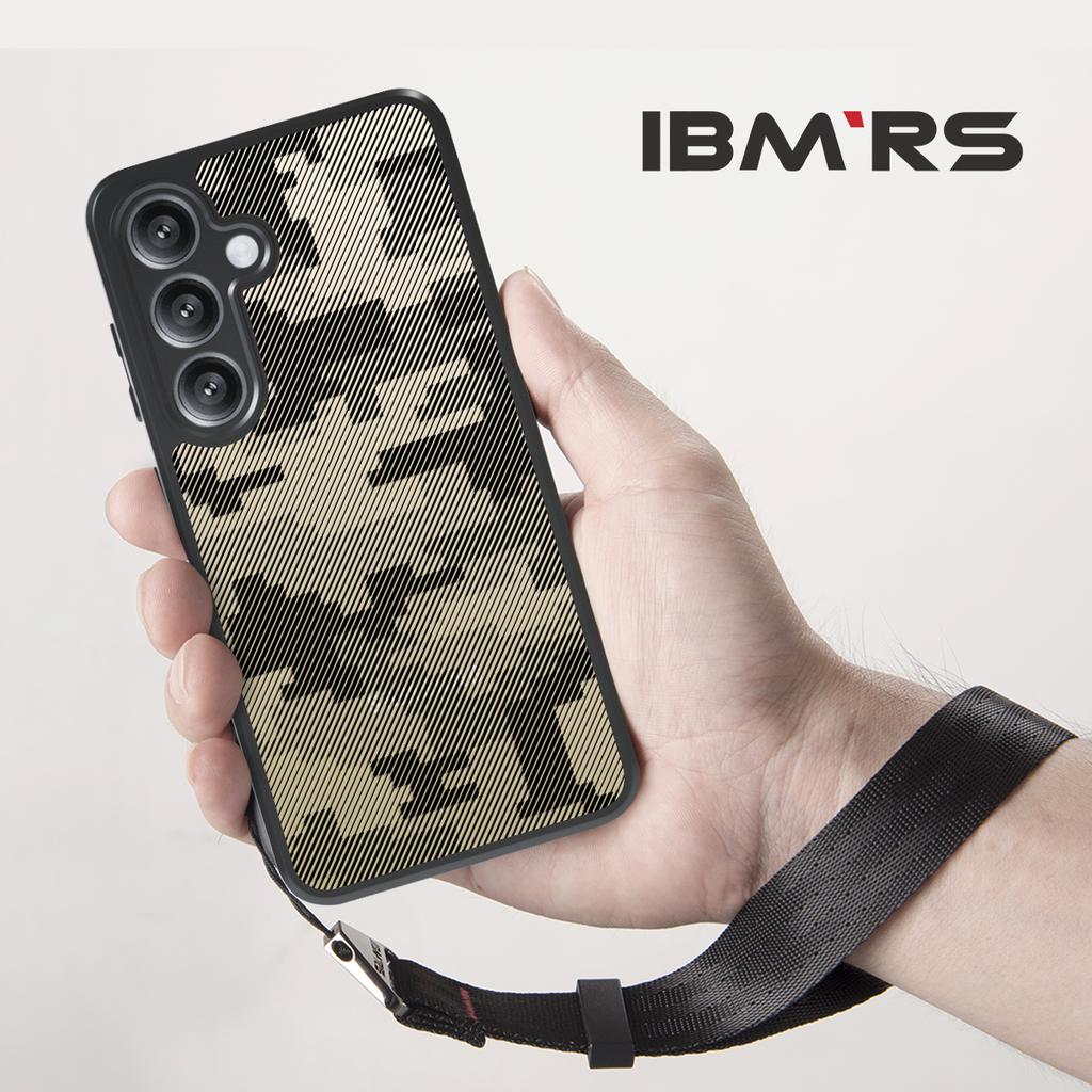 (Comes with wrist strap)IBMRS for Samsung Galaxy S24 transparent Case,Lens Protection Back Transparent PC Back Cover +TPC Soft edges Phone Case Casing