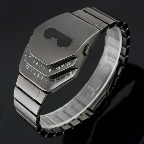 Soleasy Men's Special Cool Gadget Interesting Snakehead Design Blue LED Watch WTH8021