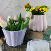 DIY Flower Pots Silicone Mold Lace Waved Vase Ornaments Mold Home Decorations Succulent Resin Mold DIY Handmade Crafts