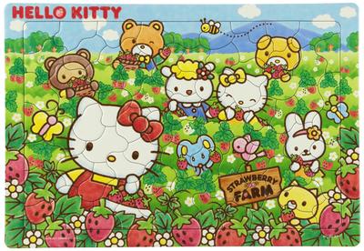 80-Piece Kids' Puzzle: Hello Kitty Loves Strawberries [Children's Puzzle]