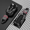 Volkswagen Key Case: Cross-Border Compatible for Lingdu, Tuangxid4x, Weiran, ID.3, ID.6X - Silver Edge, Black & White Design