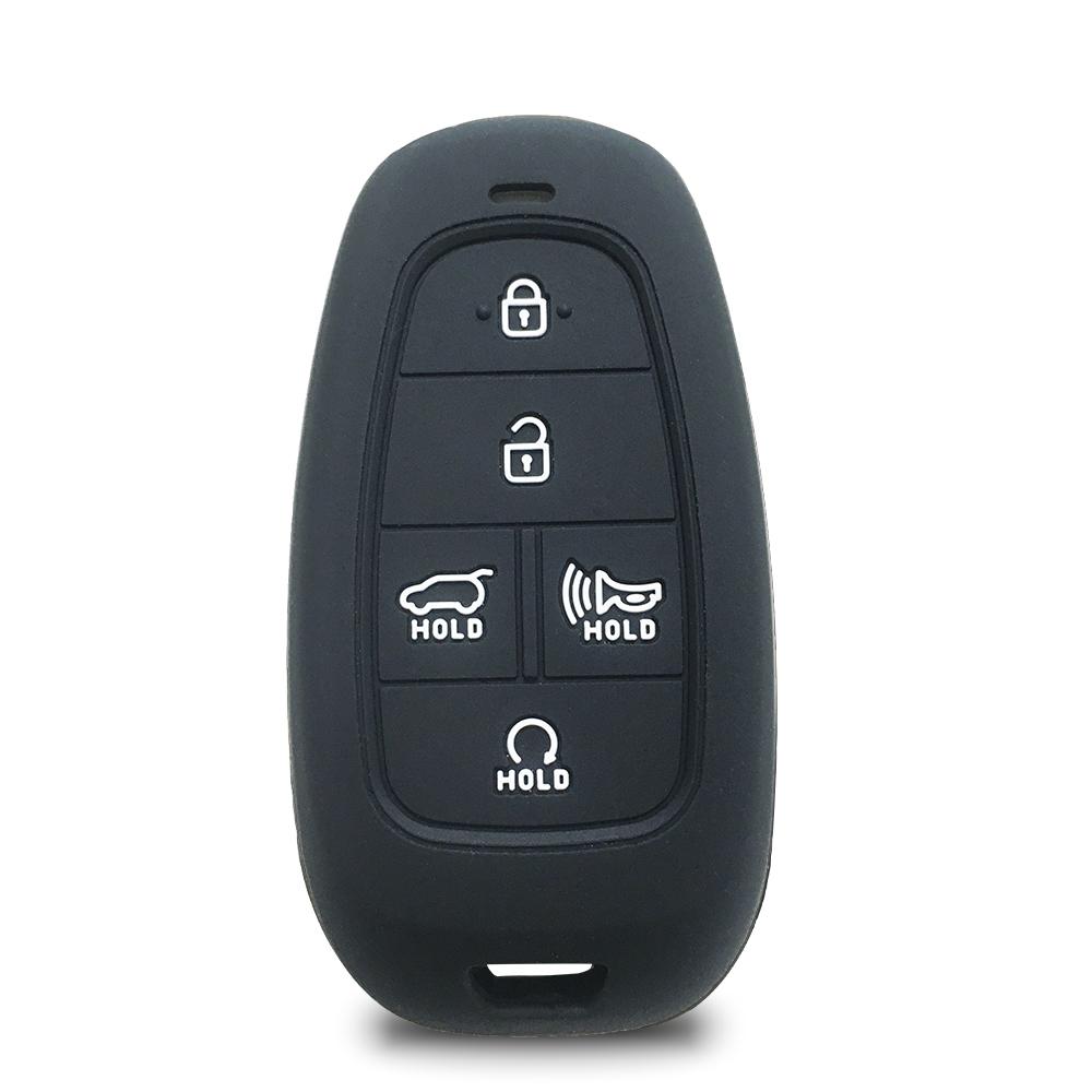 Copri Custodia in Silicone per Chiave Auto per Hyundai Santa Fe Tucson 2022 NEXO NX4 Atos Prime Solaris 2021 i30 Telecomando Smart Accessori Auto
