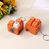 1/2Pcs 4 Button Brainrot Keychain Tung Tung Tung Sahur Sound And Light Toys Anime Stress Relief Keyring Toy Holiday Gifts