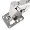 2PCS Adjustable Concealed Hinges For Cabinet Doors, 175° Opening Angle With Screws Stainless Steel Mounting Hardware