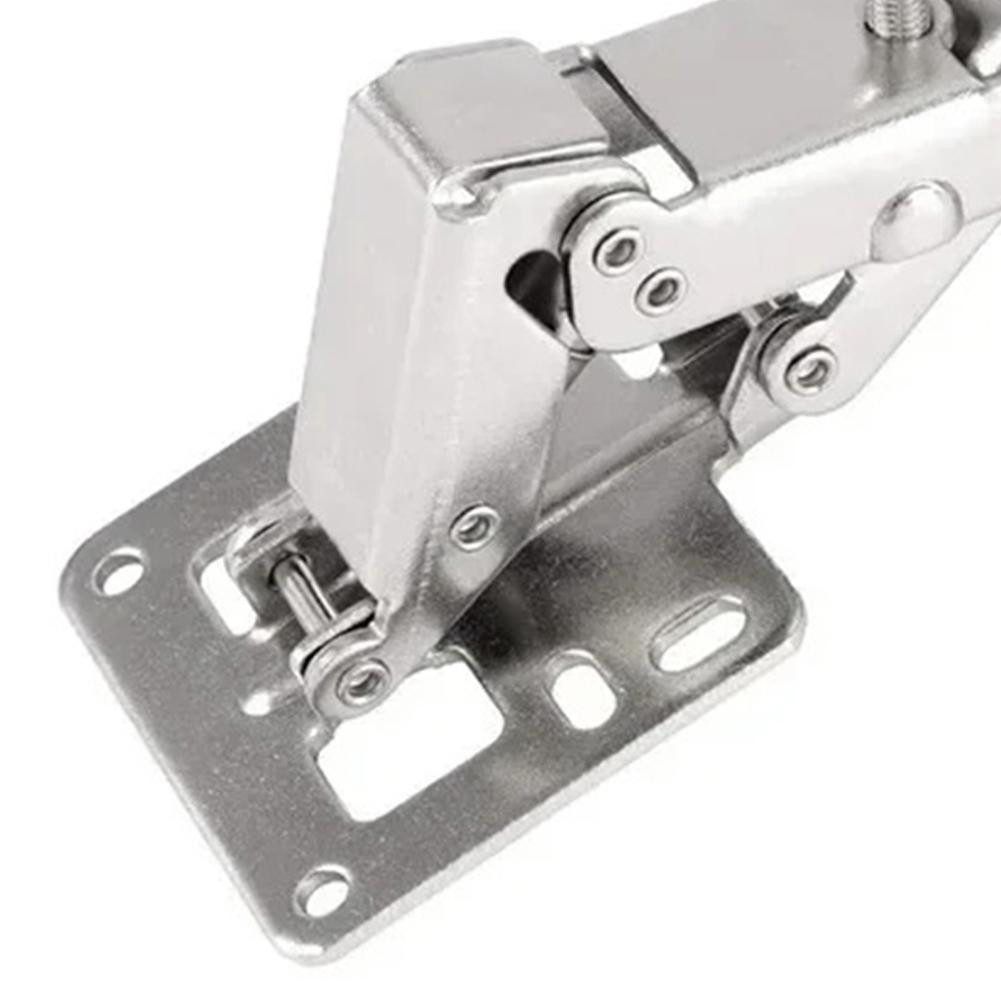 2PCS Adjustable Concealed Hinges For Cabinet Doors, 175° Opening Angle With Screws Stainless Steel Mounting Hardware
