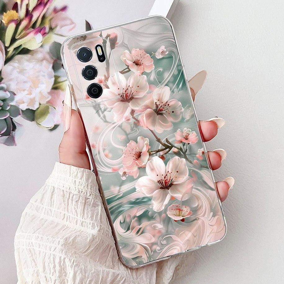 For Oppo A16 A16s Case CPH2269 CPH2275 CPH2271 A 16 TPU Cover Fashion Flower Soft Funda For OPPO A54s CPH2273 OppoA16 Phone Case