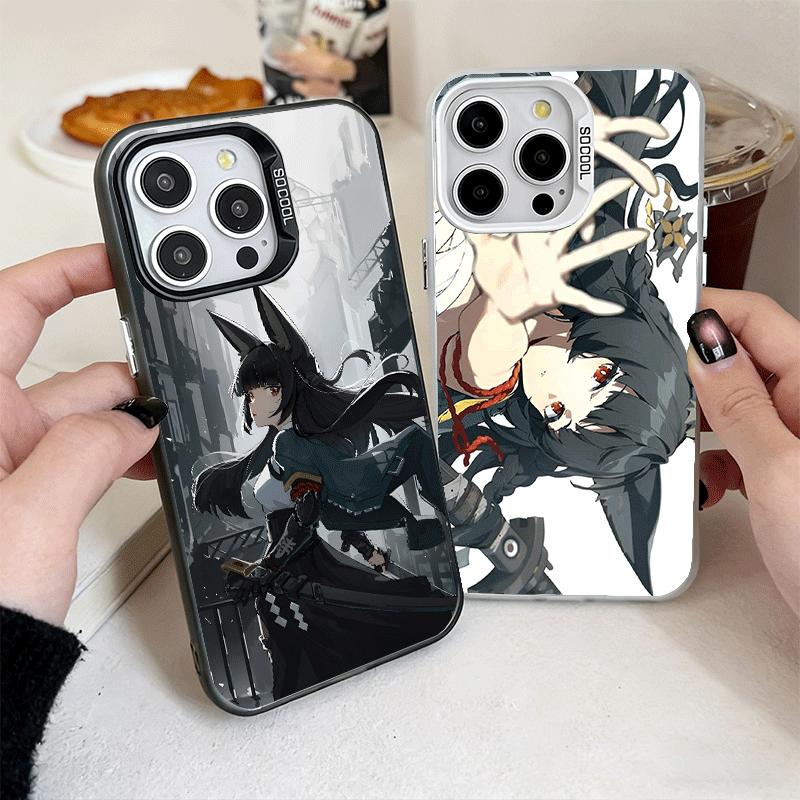 Zenless Zone Zero Hoshimi Miyabi Weiche Handyhülle für iPhone 15 16 17 Pro Max 17Air 16E 14 Plus 13 12 Mini Stoßfeste Rückabdeckung