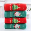 1Pc Bathroom Towel Set Coral Fleece Absorbent Microfiber Christmas Tree Santa Embroidery Face Towels Bath Towel Towel Xmas Gifts