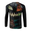 Halloween-trykk Raglanermet Herre Langermet Topp