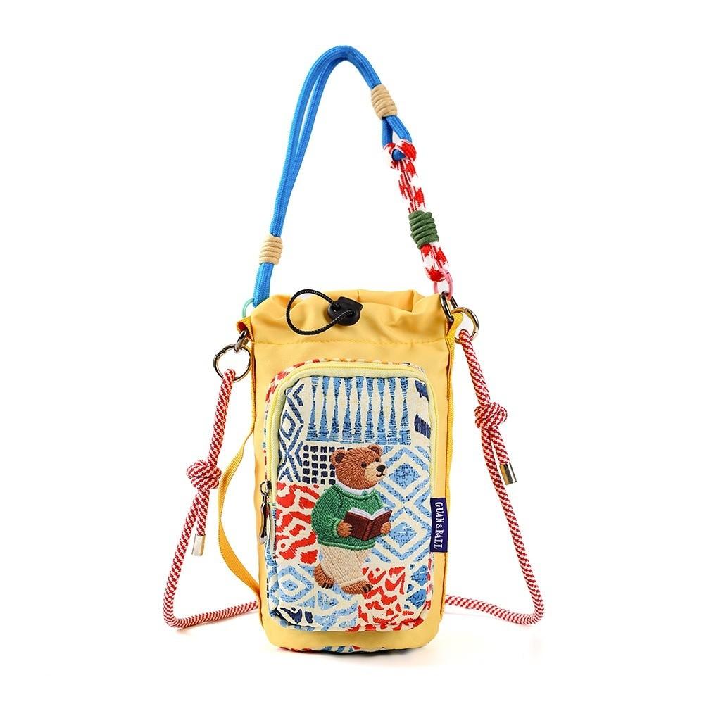 Water-resistant Water Bottle Bag Cartoon Sling Purses New Insulating Cup Sleeve  for Outdoor Sports