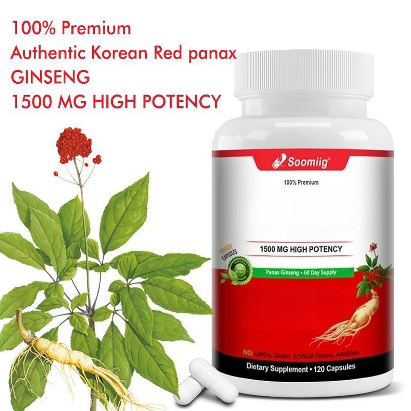 Ginseng Rosso Coreano 1500 Mg, 120 Capsule, Integratore Alimentare