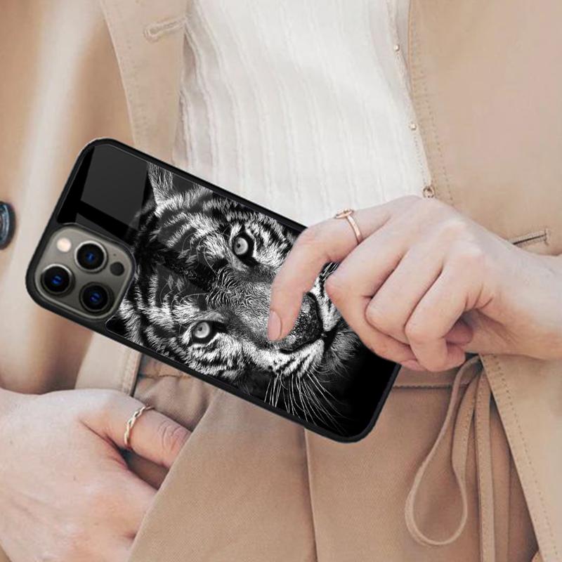 Lion Tiger Face Magnetic Phone Case For APPLE iPhone 17 Air 16 14 13 12 Pro Max 15 Plus Wireless Charge With MagSafe Cover