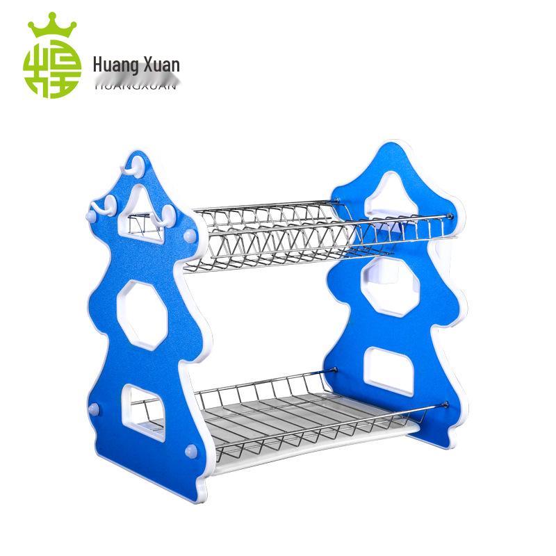 Christmas Tree Wooden Dish Drying Rack - Creative Home Storage Solution