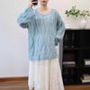 Early Autumn New Thin Hollow Loose Knitted Sweater Top Soft Waxy Gentle Wind Sweater Pullover Woman