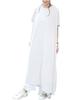 Summer Dress for Short Large Side Pleated Maxi Relaxed Magazine [JINJUDUO] Women, Sleeve, Pleated, Swing, Skirt, Length, Fit, Figure-Flattering,