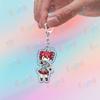 Cute Anime Girl Kasane Teto Keychain Accessories Bag Kawaii Manga Key Ring Chains Jewelry Fans Friends Birthday Gifts