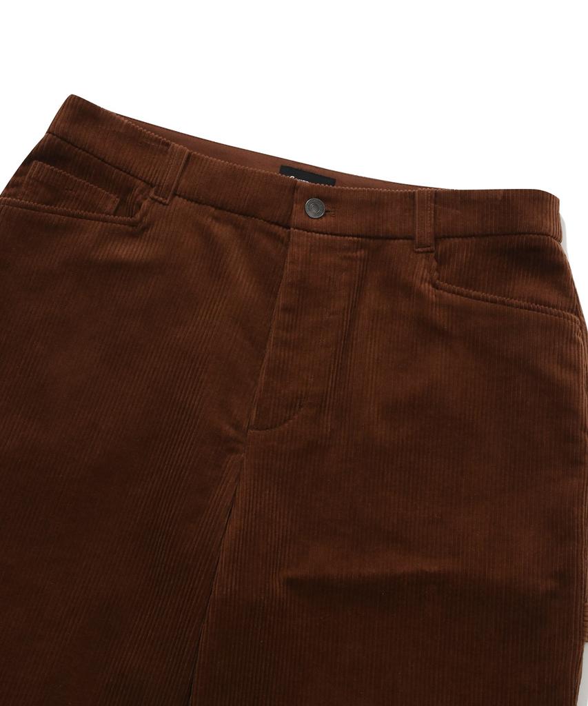 COVERNAT Corduroy Semi-Wide Fit Carpenter Pants Brown