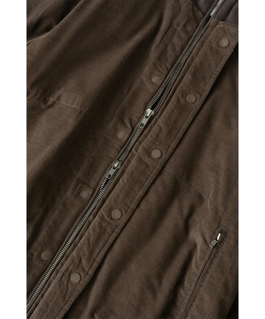 HATCHINGROOM Tanker Jacket Corduroy Dark Brown