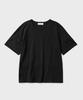 HOOVES Roll-Up Sleeve Crop Short Sleeve Tee [Black]