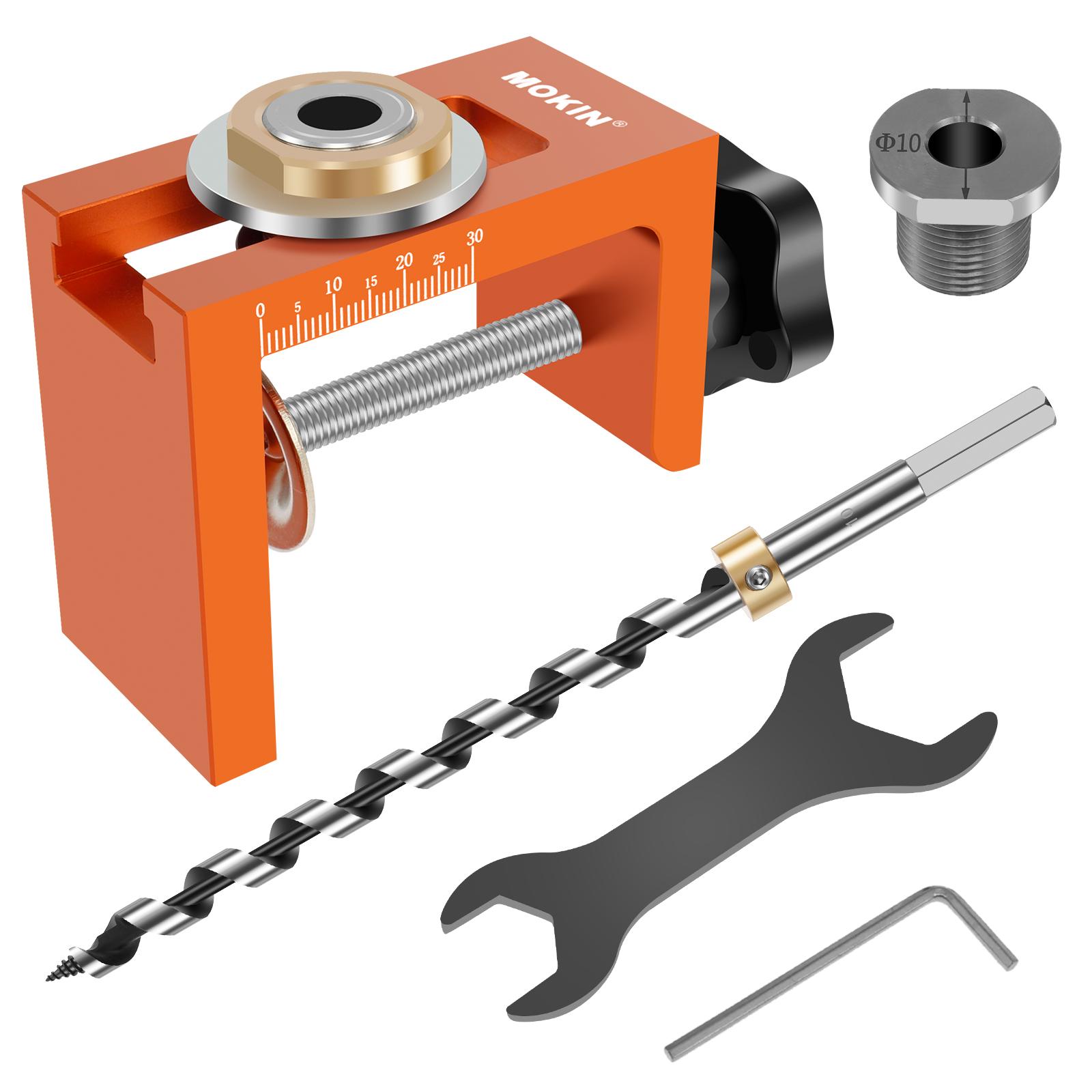 

Набор шаблонов для сверления карманных отверстий 6/8/10 мм, прочный деревянный набор шаблонов для сверления дюбелей, регулируемый локатор для перфоратора, крепление для перфоратора