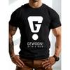European sizes Summer Minimalist Style "GEWOON!" Adult T-Shirt, Creative Exclamation Mark Letter Print Design