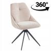 360-degree Swivel Chair Upholstered In Beige Fabric for the Furnitex Office