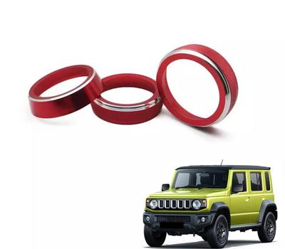 Nieuwe set van 3 aluminium afdekkingen voor de airconditioningbediening van de Jimny/Jimny Sierra | Custom Parts