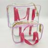 Korean Ins Cream Color Large Capacity, Swimming Transparent Water Beach Bag Storage Bag Macaron Toilet Bag