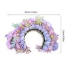 Ethnic Style Bridal Headband Hair Wreath Florals Crown Wedding Flower Headband Beach Hairband for Women Hair Accessory