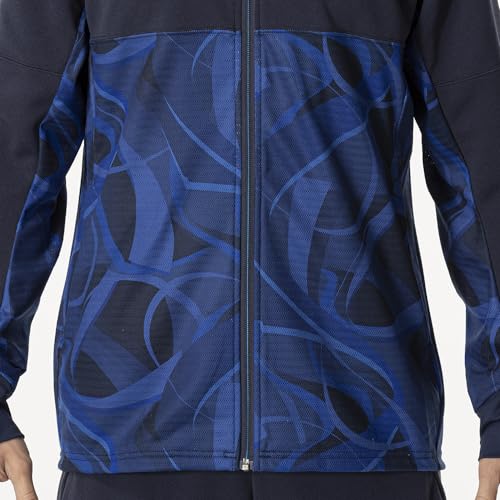 Mizuno MUGEN GRAPHIC Training Warm-Up Jacket, Jersey, Player-Specific, Navy Blue, 32MCB501