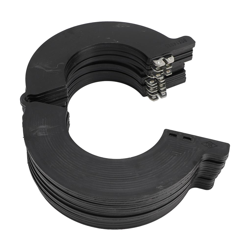 10Pcs 80mm Bucket Pin Shim Kit Increase Greasing Intervals Dust Proof Engineering Plastic Replacement for Bobcat 337